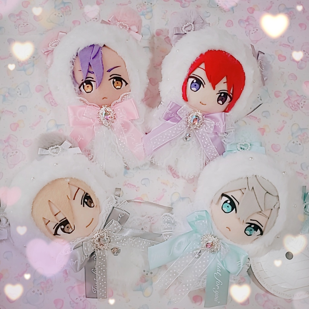 ロゴリボンべあ🎀ぬいぐるみ用きぐるみ