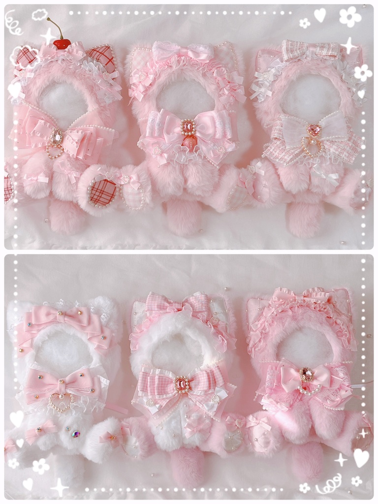 16cm🤍 Pink Collection🤍ぬいぐるみの着ぐるみ