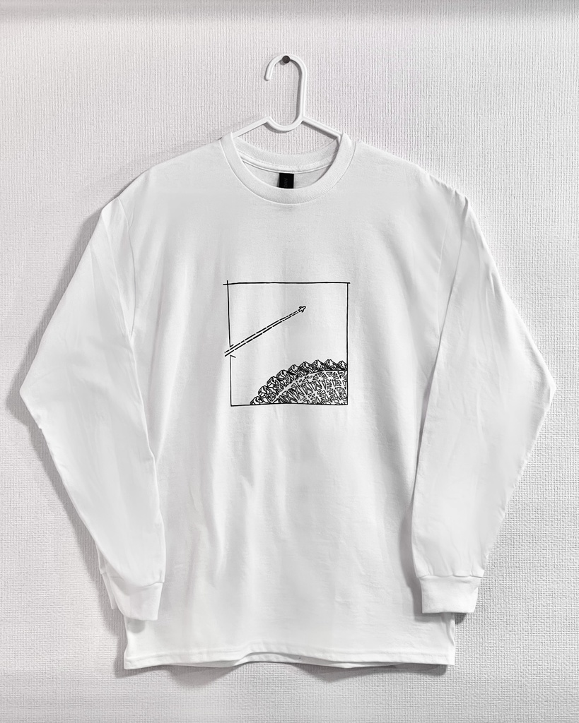 ロングスリーブTシャツ「仄日たち」White