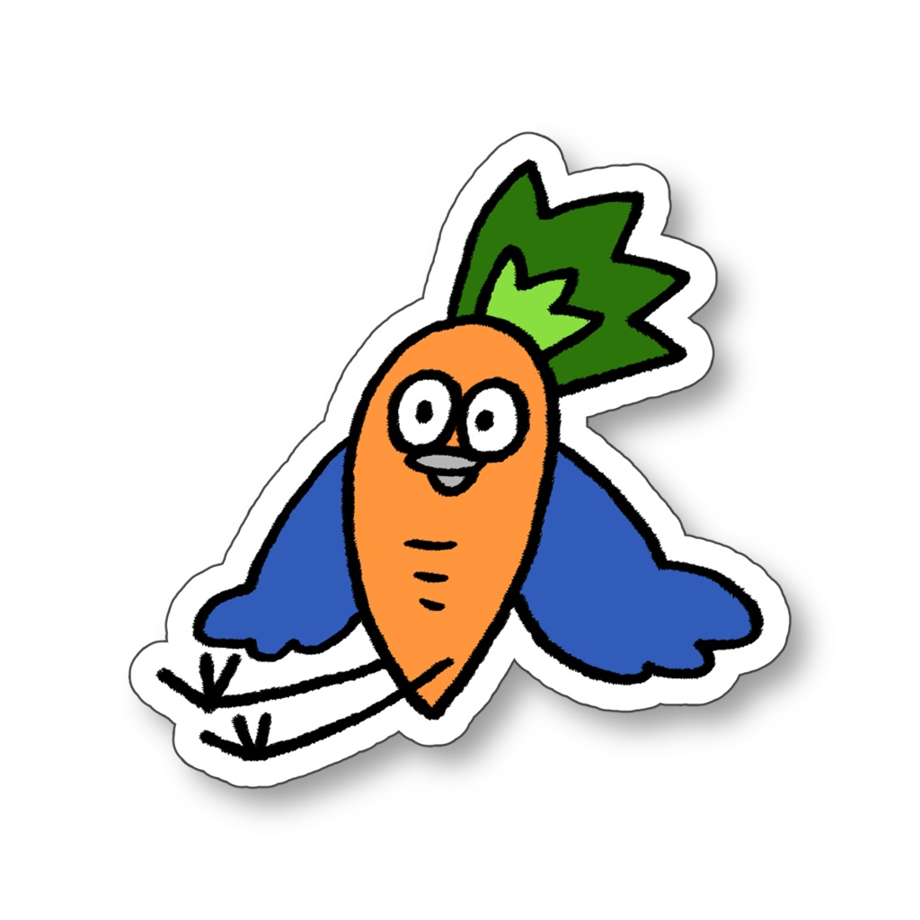 ステッカー　④おすわり