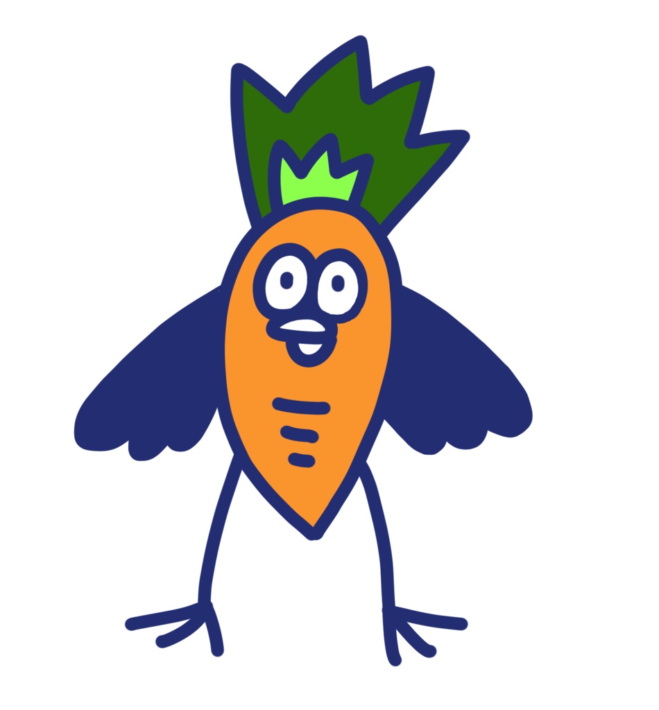 にんじんさんの刺繡タオル ver.2