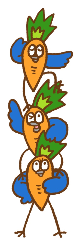 にんじんヘアコーム