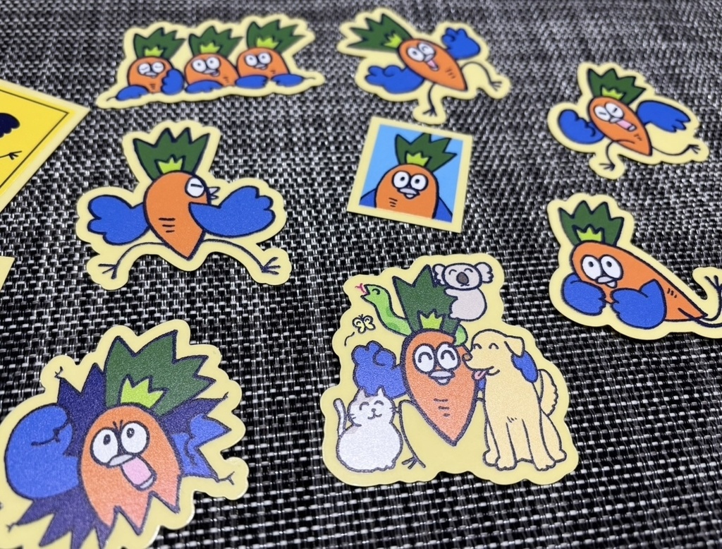 にんじんさんのステッカー