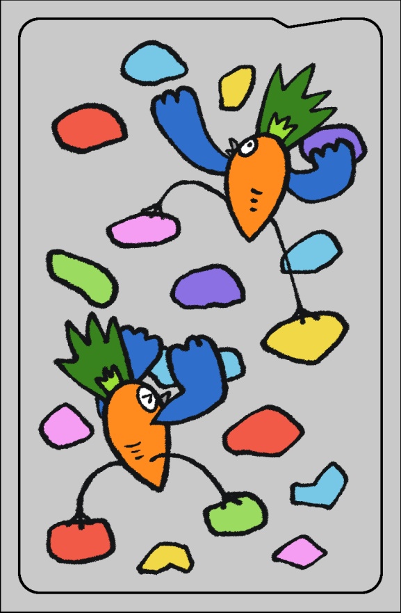 にんじんさんのICカードステッカー