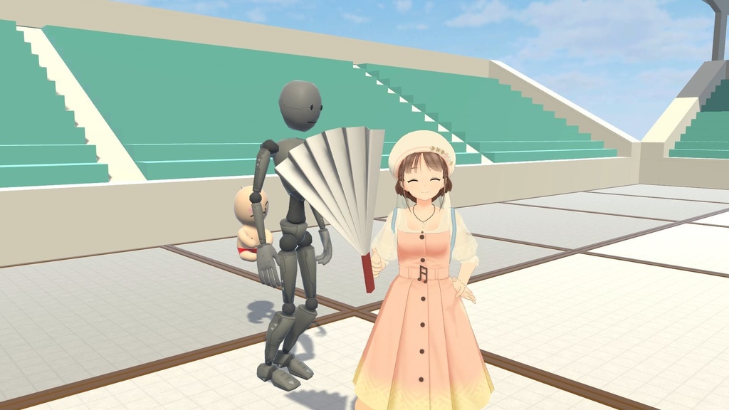 3Dモデル「ハリセン」+ VRChat Udon用ギミック