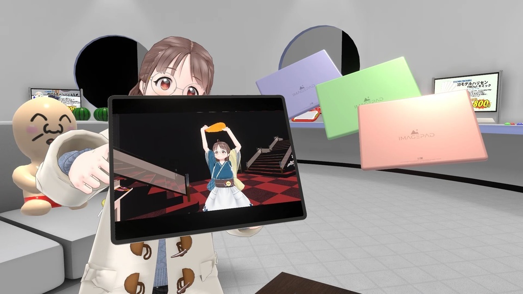 3Dモデル「imagePad」+ VRChat Udon用ギミック