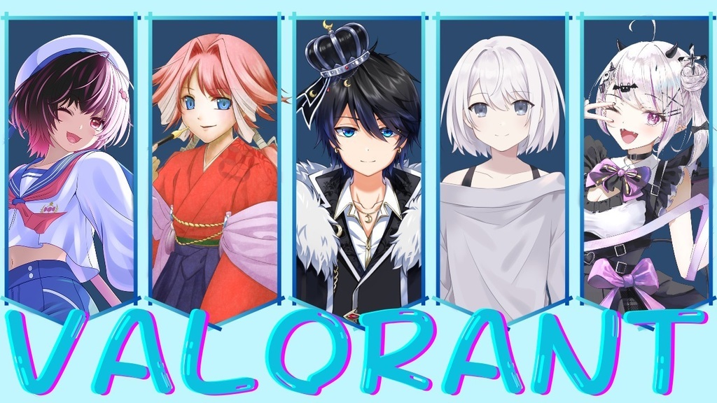 【サムネイル素材】ヴァロラント用コラボサムネ素材【Vtuber/配信者向け】