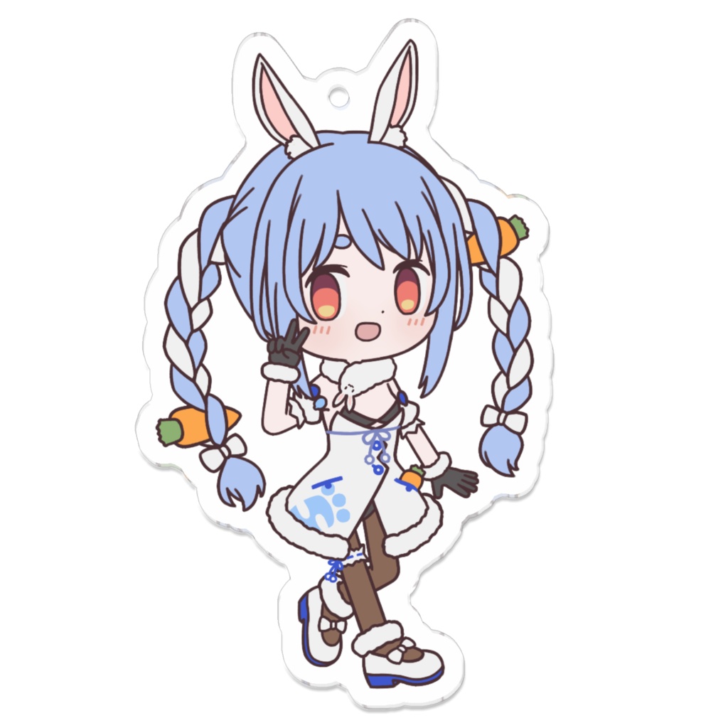 【非公式】兎田ぺこらアクリルキーホルダー