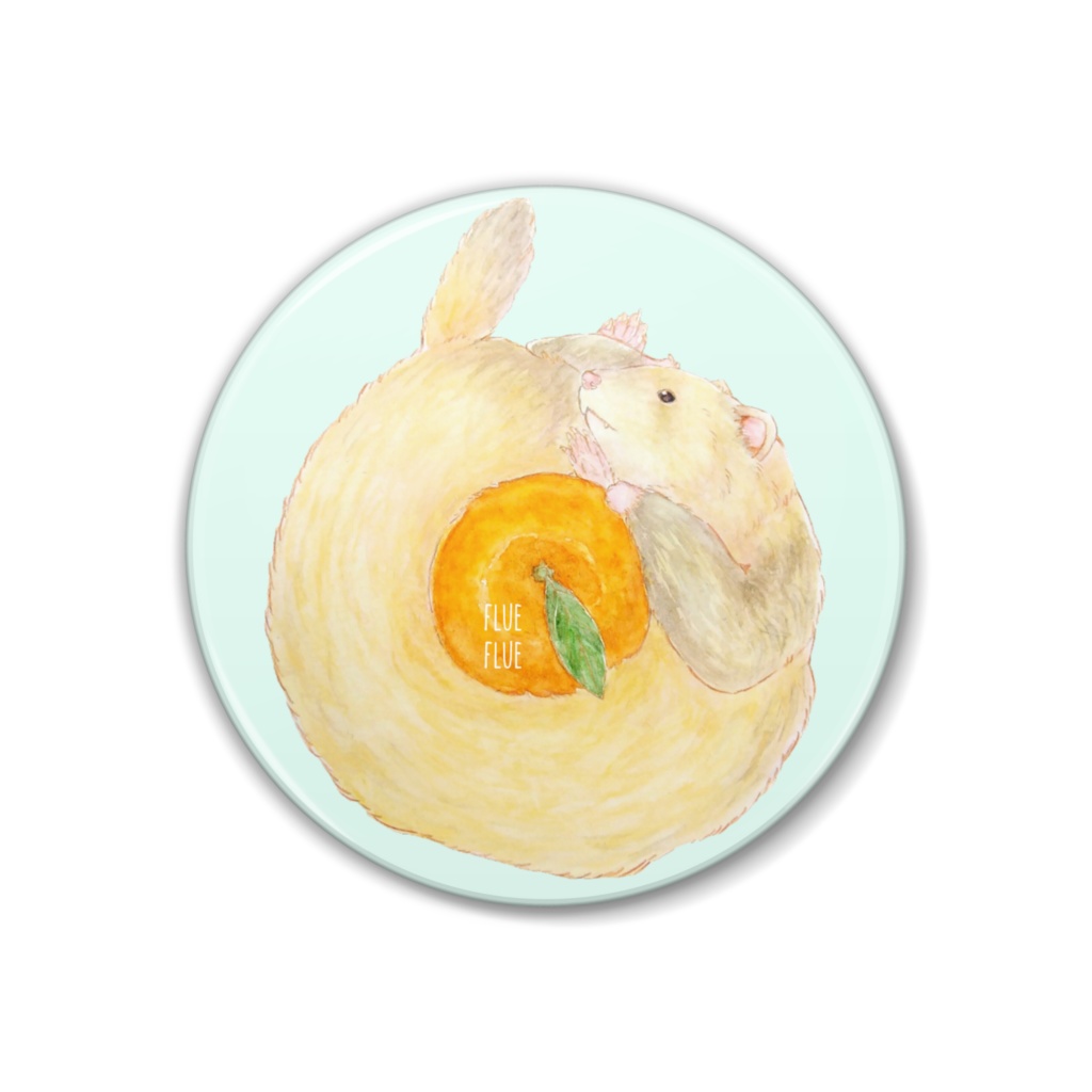 フルとみかん缶バッジ