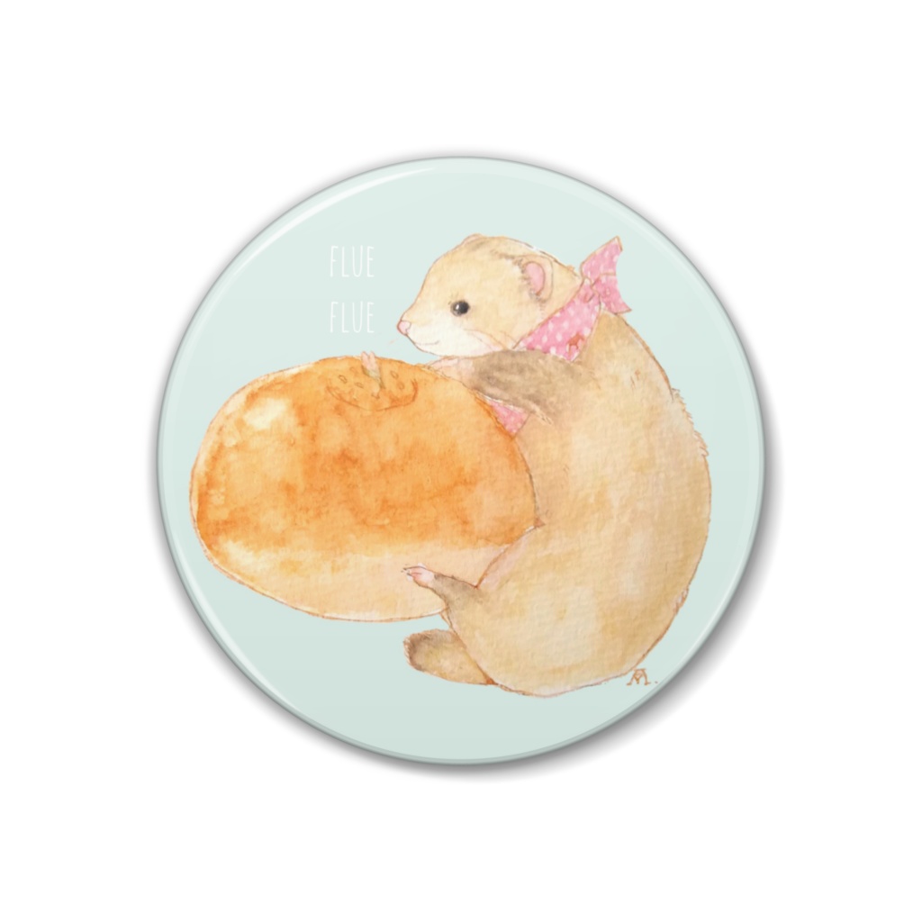 フルとあんぱんの缶バッジ