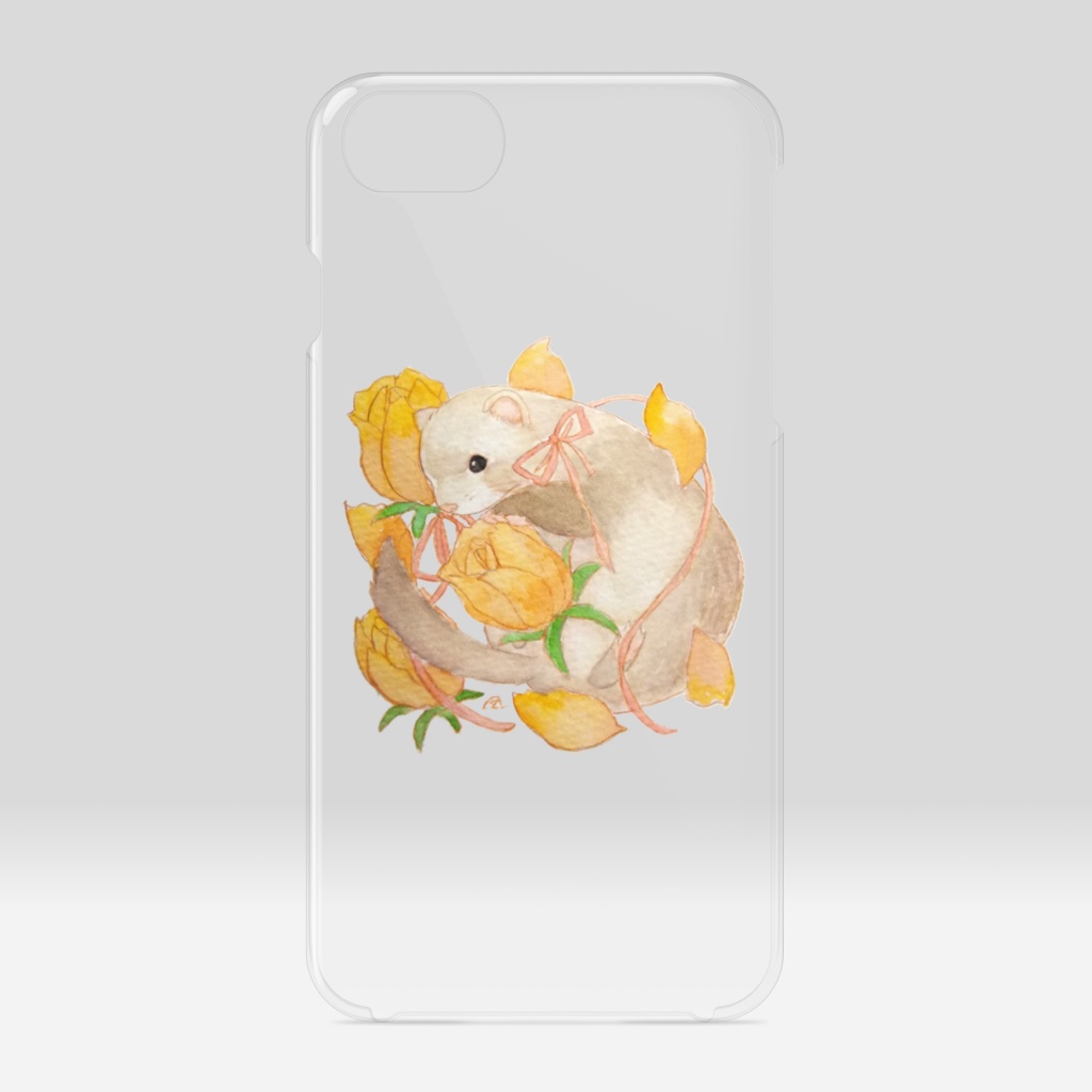 バタースコッチと黄バラケース