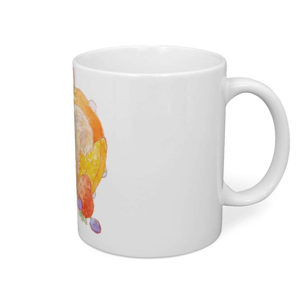 アメリカモモンガと果物のマグ