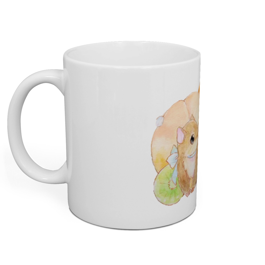 アメリカモモンガと果物のマグ