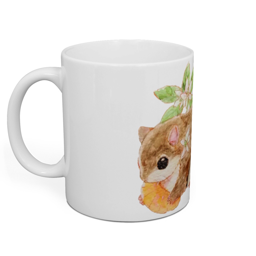 アメリカモモンガとみかんのマグ