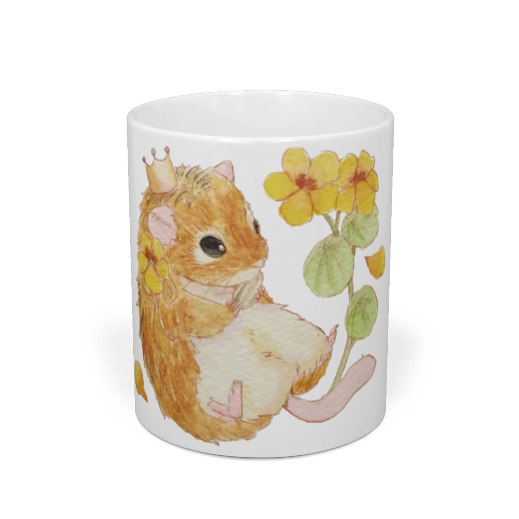 ナスタチウムとふうろのマグ