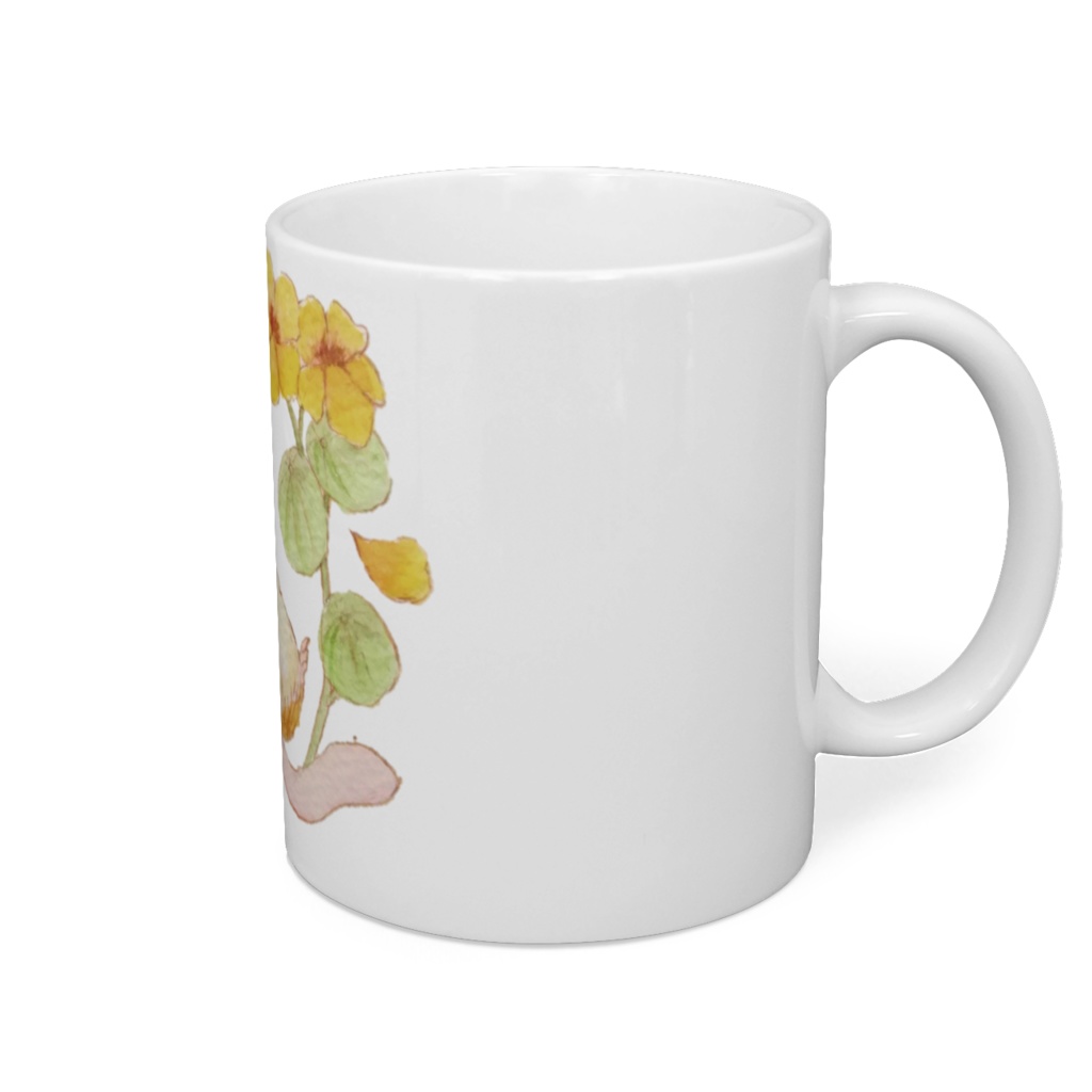 ナスタチウムとふうろのマグ