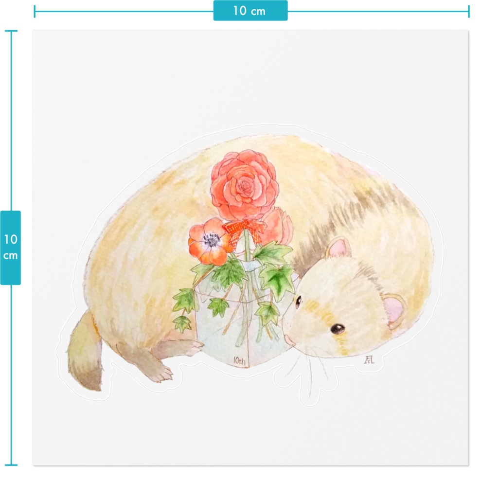 フルー10thステッカー