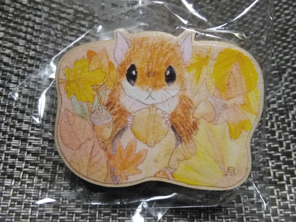アメモモウッドバッジ 秋