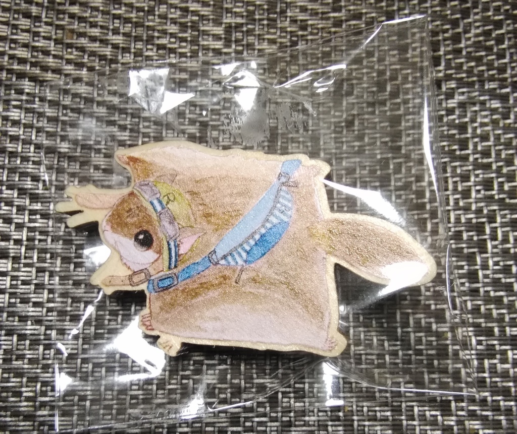 アメモモウッドバッジ 滑空