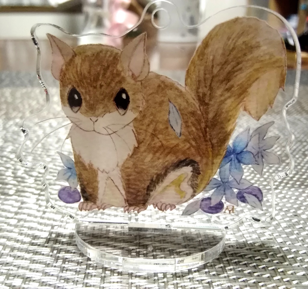 アメモモとデルフィニウム アクスタ
