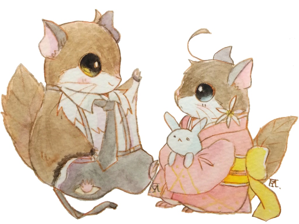 敦鏡ももんがステッカー