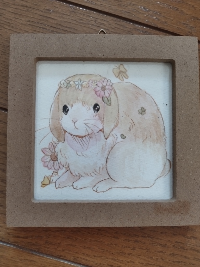 文鳥/ロップイヤー イラスト原画