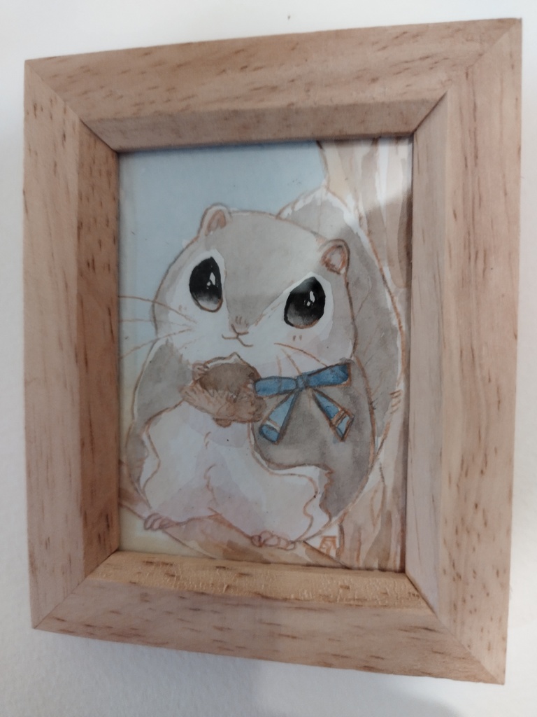 チンチラ/エゾモモンガ イラスト原画