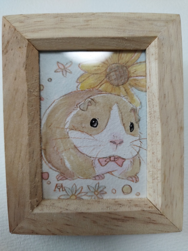 モルモット/ラット 透明水彩イラスト原画