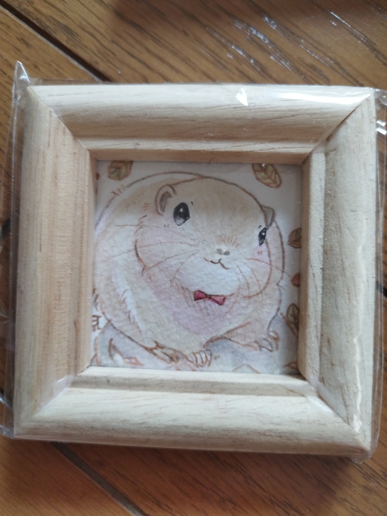 小動物 透明水彩イラスト原画