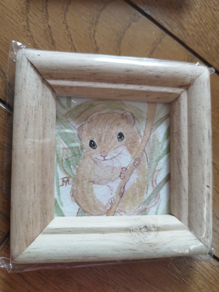 小動物 透明水彩イラスト原画