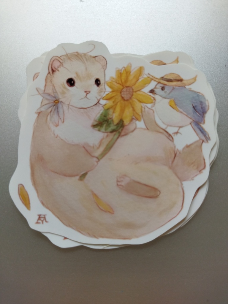 フルーの耐水ステッカー