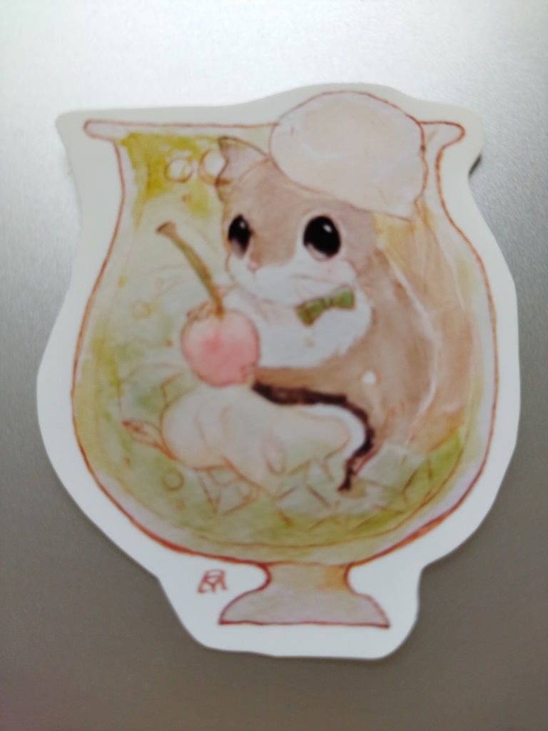 フルーの耐水ステッカー