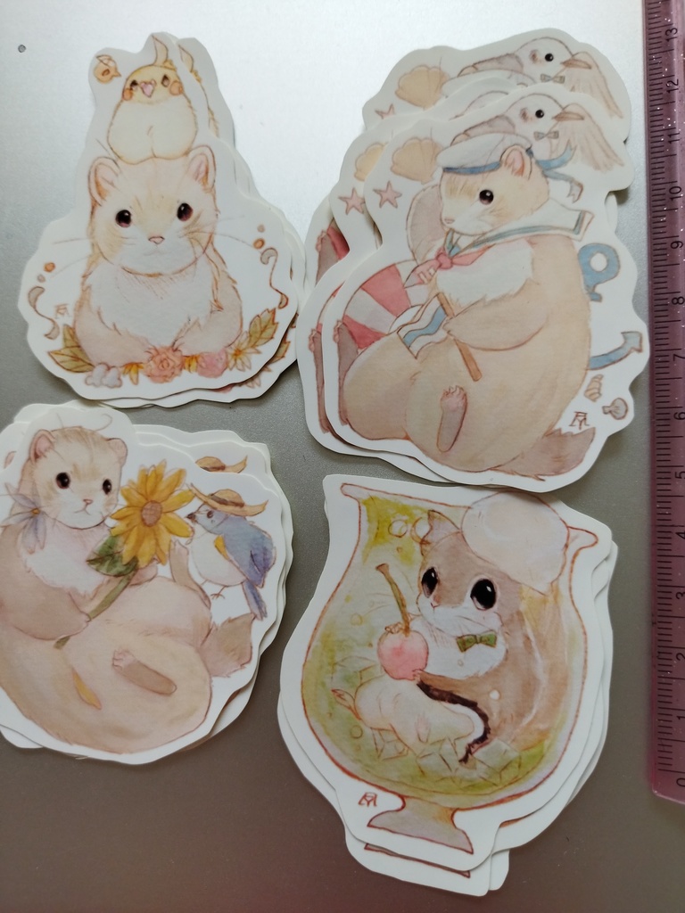 フルーの耐水ステッカー