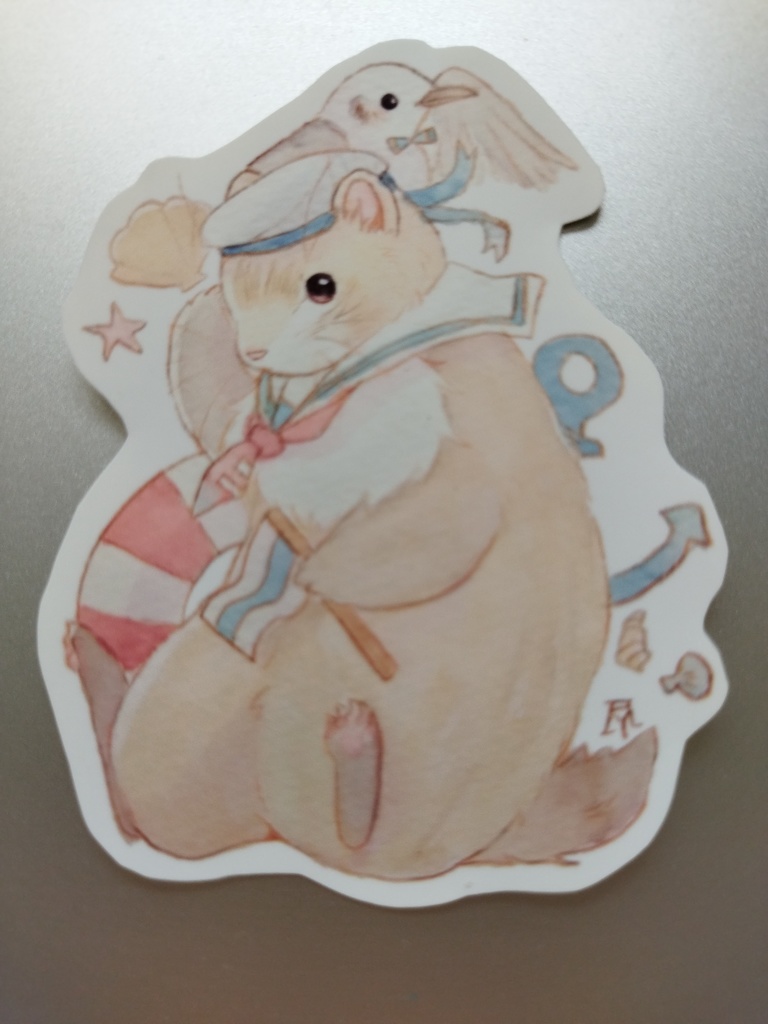 フルーの耐水ステッカー