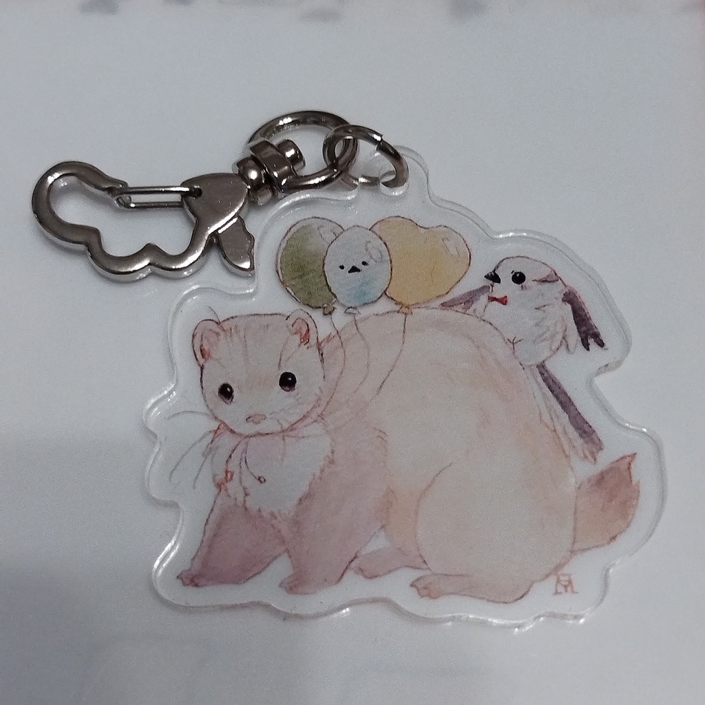 小動物アクリルキーホルダー