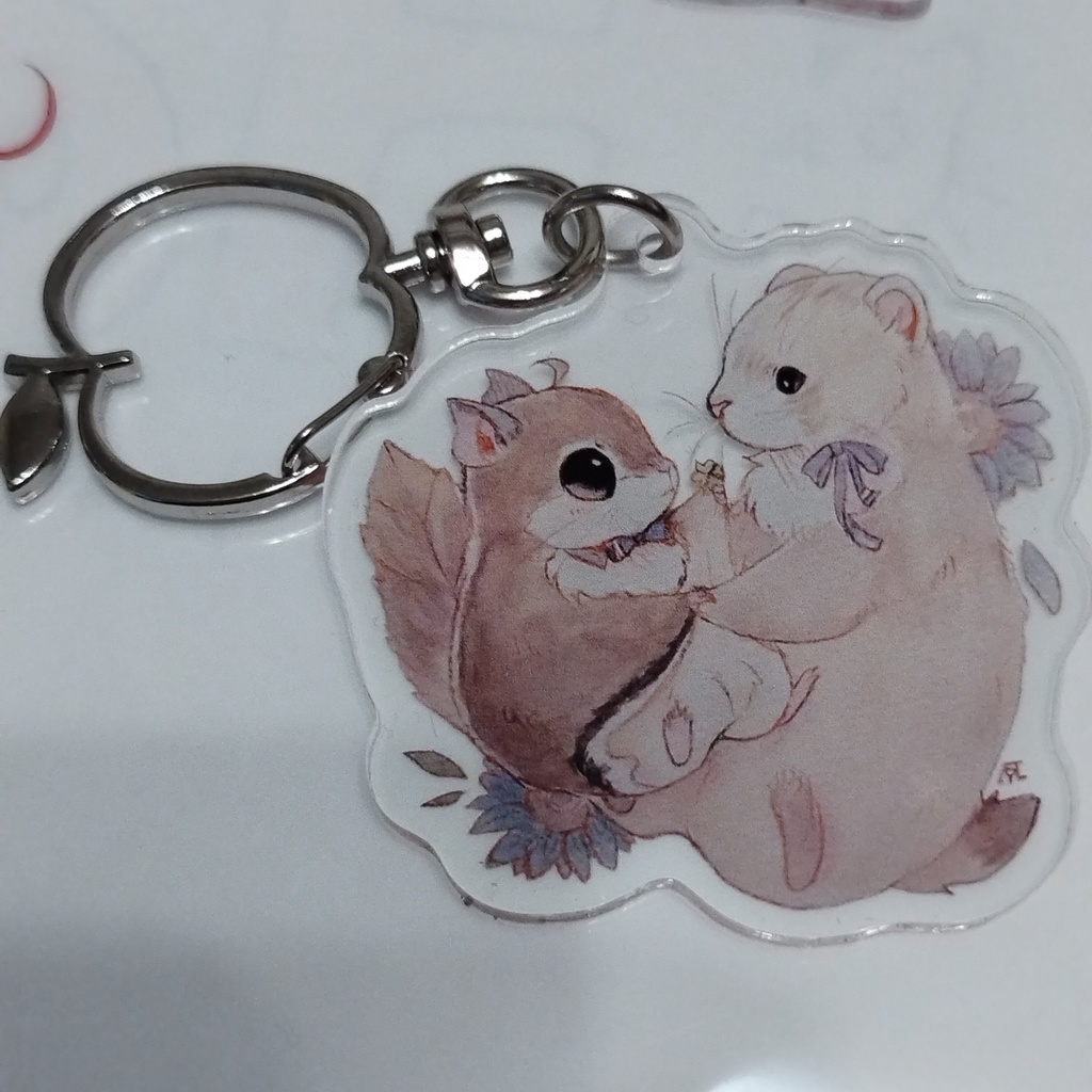 小動物アクリルキーホルダー