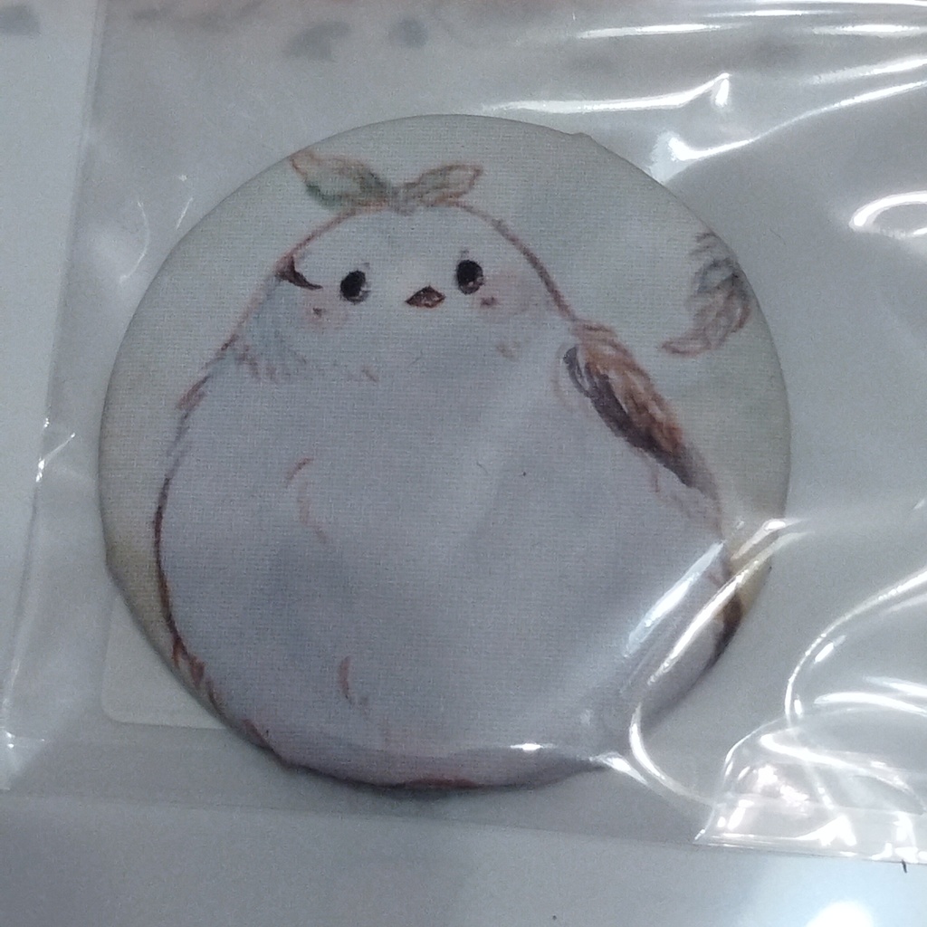 小動物 布缶バッジ