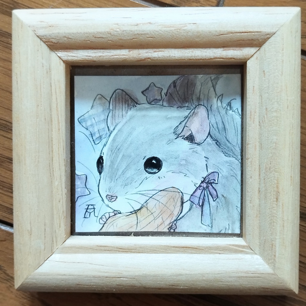 エゾモモンガ/オオヤマネ 透明水彩イラスト原画