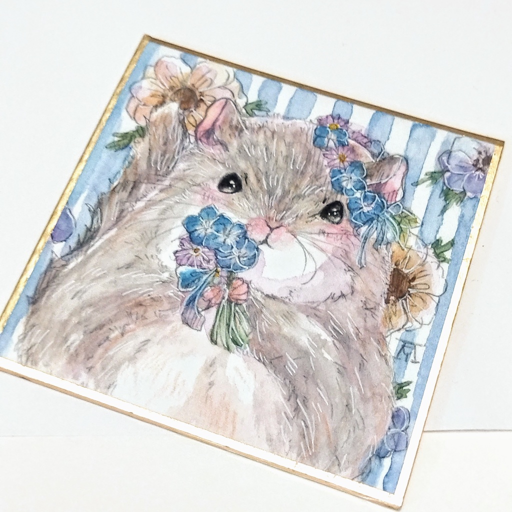 アフリカヤマネ 透明水彩イラスト原画