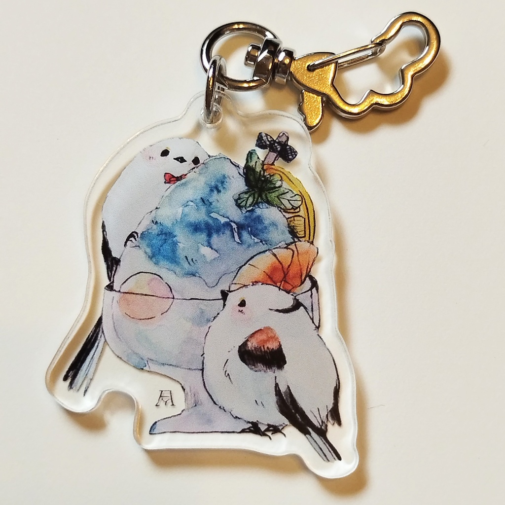 アクリルキーホルダー シマエナガ フェレット