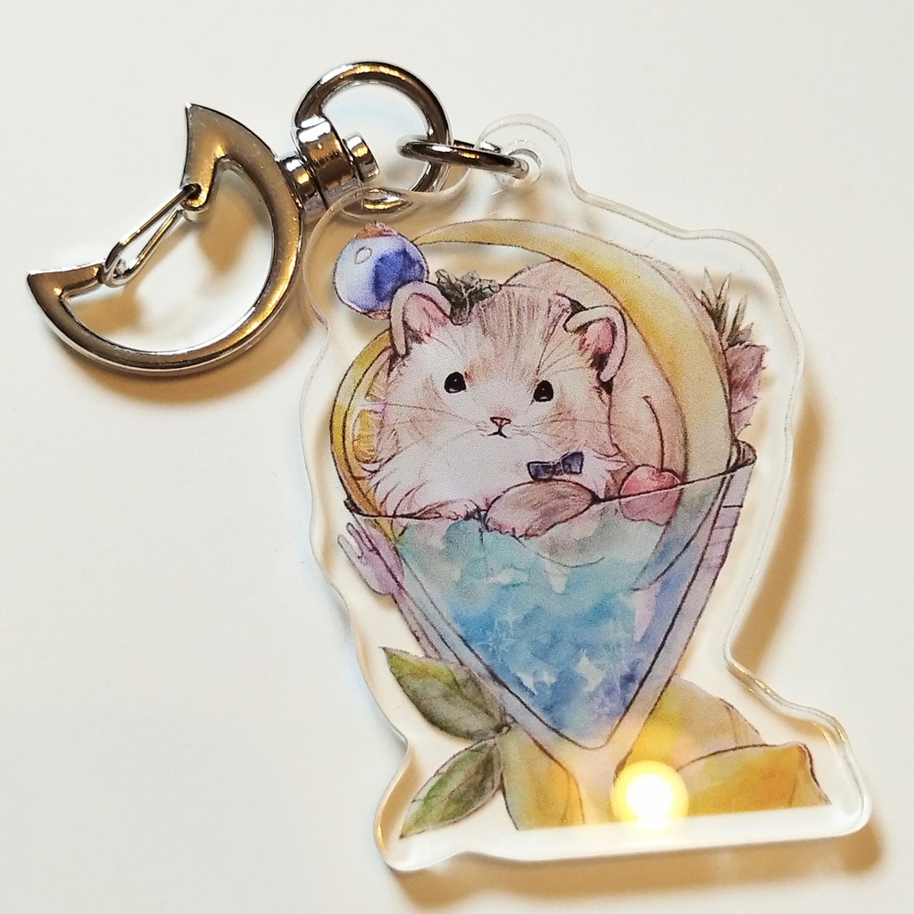 アクリルキーホルダー シマエナガ フェレット