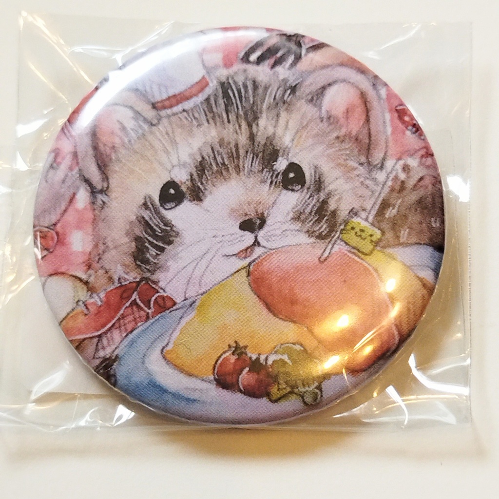 缶バッジ フェレット モモンガ アフリカヤマネ デグー