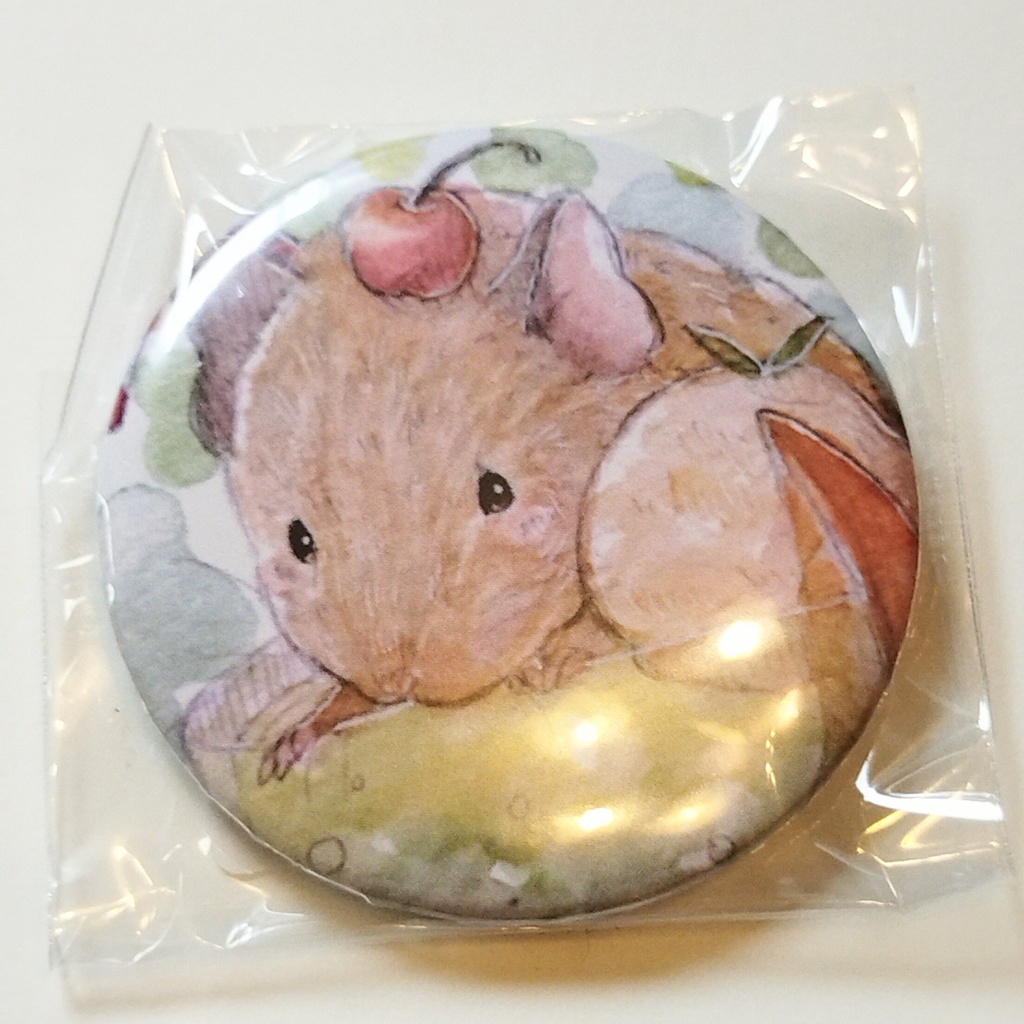 缶バッジ フェレット モモンガ アフリカヤマネ デグー