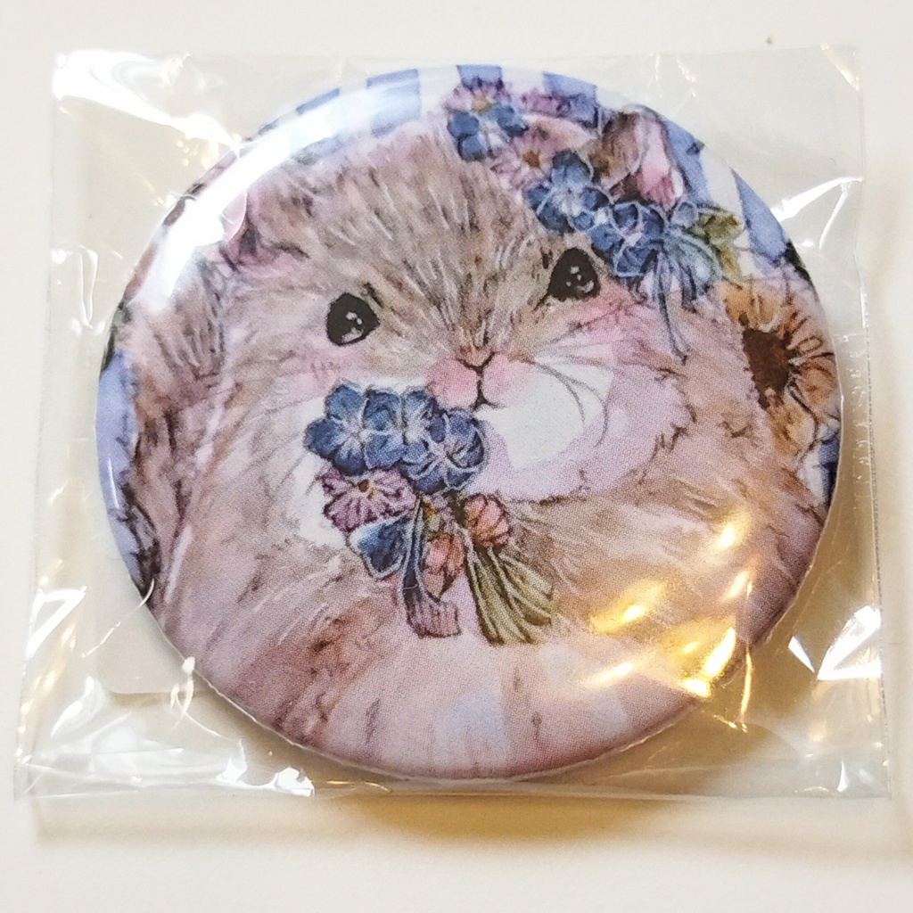 缶バッジ フェレット モモンガ アフリカヤマネ デグー