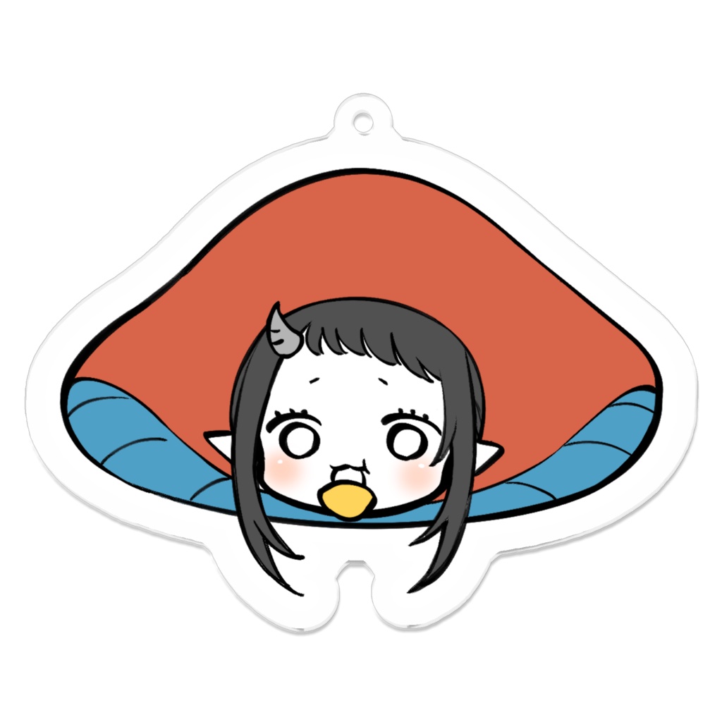 【あここ】片面アクリルキーホルダー【描き下ろし】