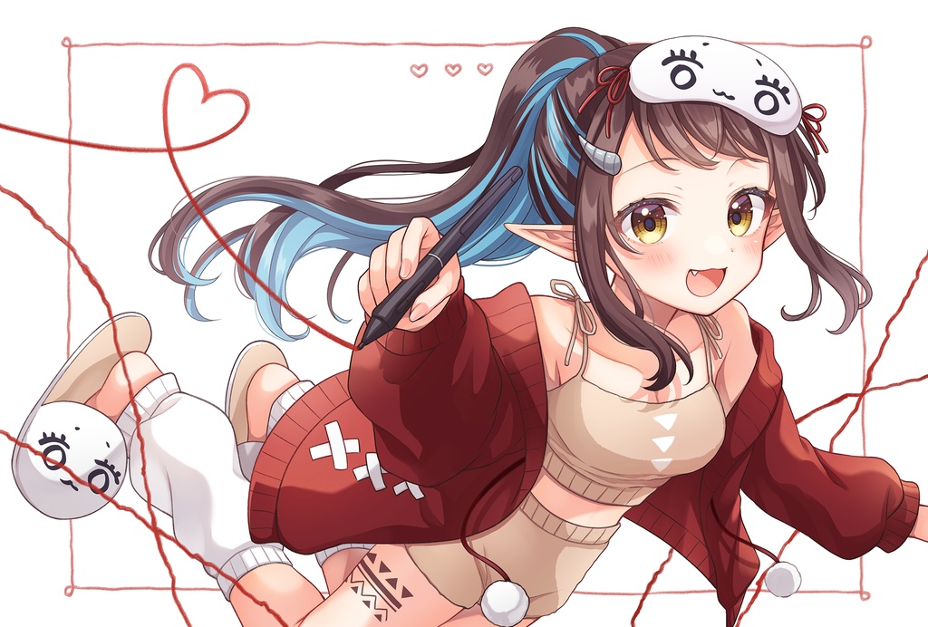 【直筆サイン入り】フレーム付ポストカード ～Room wear～【和崎あこ】