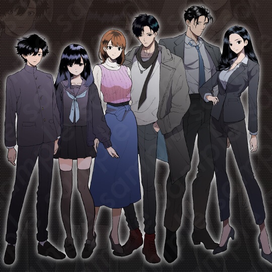 【ミステリー系立ち絵素材】中学生・成人男女セット【6人セット】