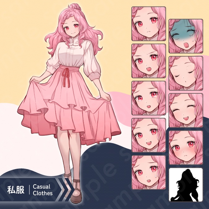 【立ち絵素材5人セット】私服姿の10代キャラクターイラスト・高校生・男性・女性・全身表情10種+α