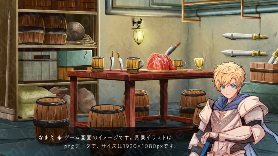 【背景素材】牢屋の待合所の背景イラスト・ファンタジー・室内・家・盗賊のアジト・差分4種