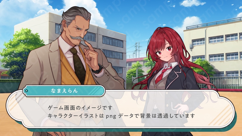 【立ち絵素材】髭を生やしたスーツ姿の悪役風60代男性モブキャライラスト・現代・社長・校長・教頭・全身表情5種+α